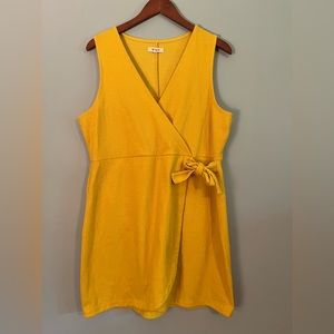 Madewell XL Crosshatch Textured Dress